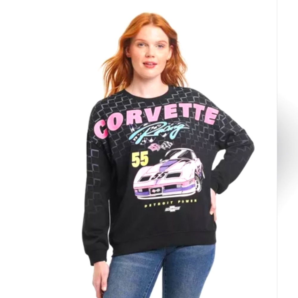 Corvette Racing Cozy Graphic Sweatshirt #NEW